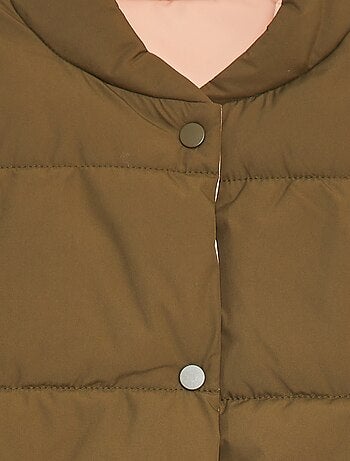 Omkeerbaar puffy donsjack zonder mouwen