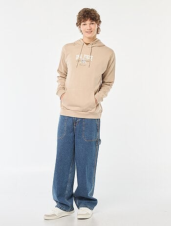 One-Piece-hoodie met print voor en achter