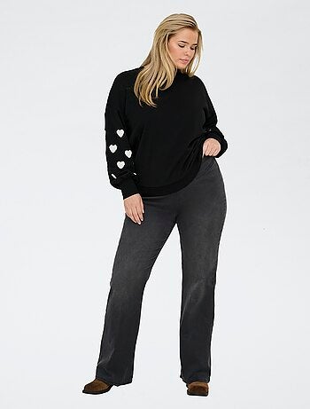 Only Carmakoma | Sweater met hartjesprint