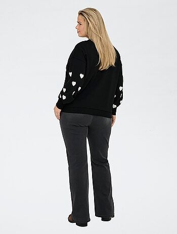 Only Carmakoma | Sweater met hartjesprint