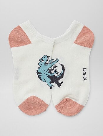 Onzichtbare sokken met print