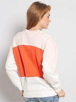 Oversized sweater met colorblock - Kiabi