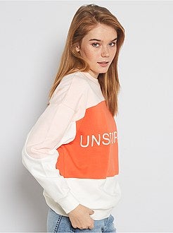 Oversized sweater met colorblock - Kiabi