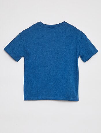 Oversized T-shirt effen T-shirt met zakje