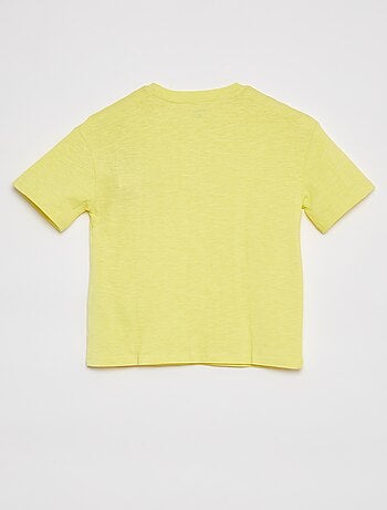 Oversized T-shirt effen T-shirt met zakje