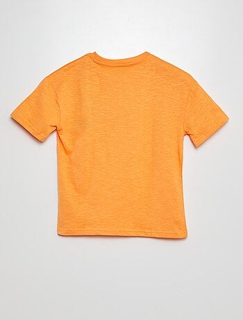 Oversized T-shirt effen T-shirt met zakje
