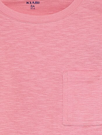 Oversized T-shirt effen T-shirt met zakje