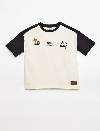 Oversized T-shirt met colourblock