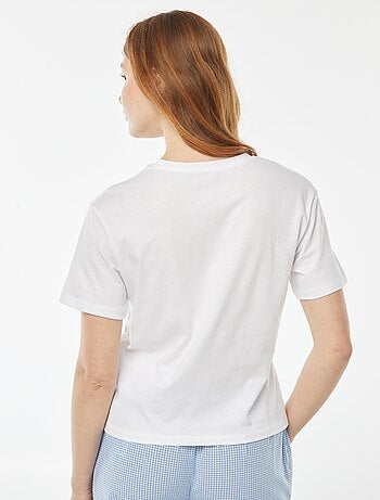 Oversized T-shirt met print vooraan