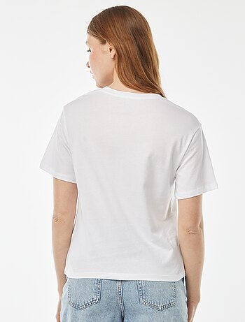 Oversized T-shirt met print vooraan