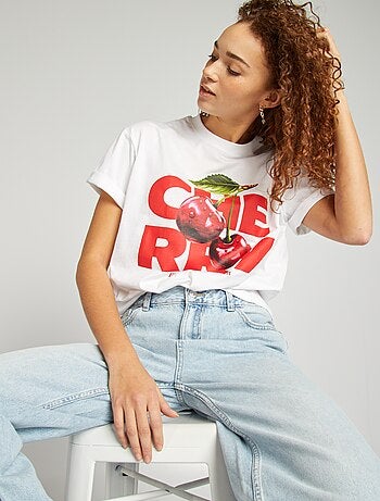 Oversized T-shirt met print