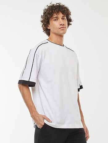 Oversized T-shirt met streep