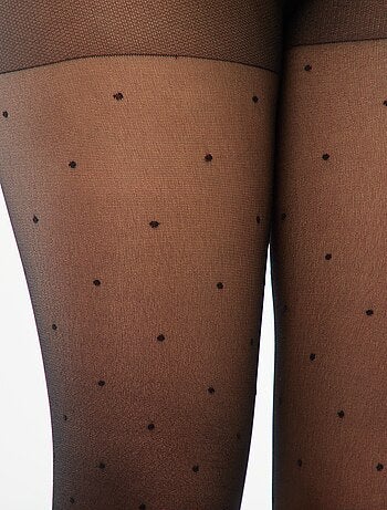 Panty in plumetis met stippen - 30D