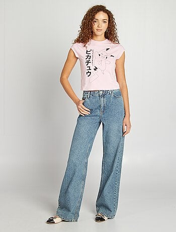 'Pikachu'-T-shirt met korte mouw