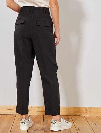 Damesmode maat 34-48 - Plooibroek in wortelmodel - Kiabi