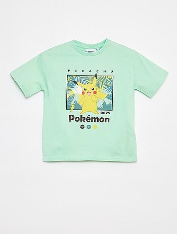 'Pokémon'-T-shirt met korte mouw en 'Pikachu'-print