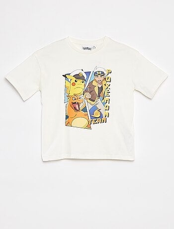 'Pokémon'-T-shirt met korte mouw en 'Pikachu'-print