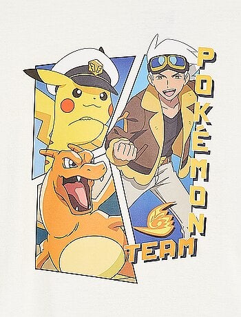 'Pokémon'-T-shirt met korte mouw en 'Pikachu'-print