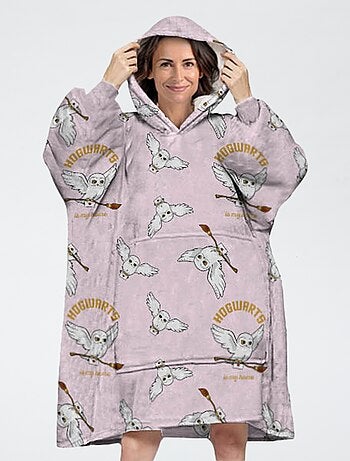 Poncho/plaid met Harry Potter-print