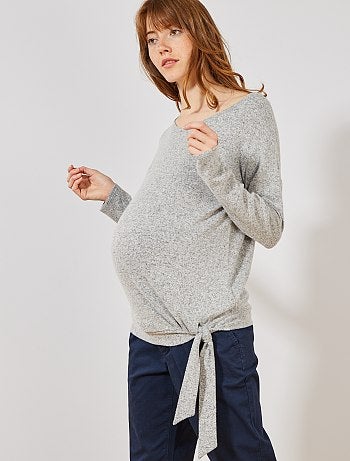 Zwangerschapskleding - Positietrui van superzacht tricot - Kiabi