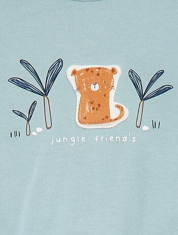 Pyjama met voetjes en motiefje
