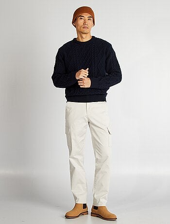 Rechte broek met veel zakken