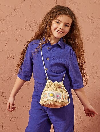 Rechte jumpsuit met korte mouwen - Uniseks