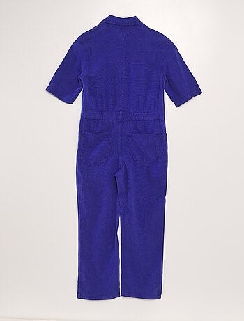 Rechte jumpsuit met korte mouwen - Uniseks