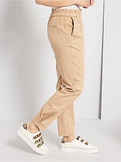 Regular-fit broek met elastische taille - Kiabi