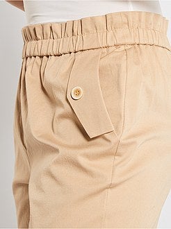 Regular-fit broek met elastische taille - Kiabi