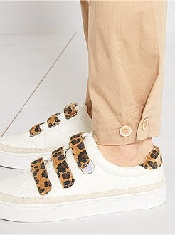 Regular-fit broek met elastische taille - Kiabi