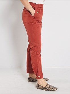 Regular-fit broek met elastische taille - Kiabi