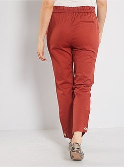 Regular-fit broek met elastische taille - Kiabi