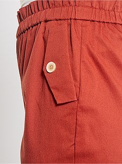 Regular-fit broek met elastische taille - Kiabi