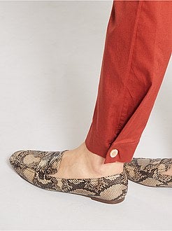 Regular-fit broek met elastische taille - Kiabi