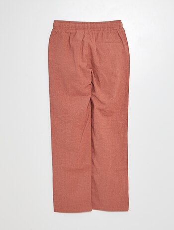 Regular-fit broek van linnen