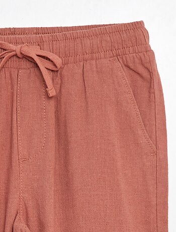 Regular-fit broek van linnen