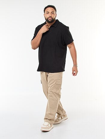 Regular-fit, effen, katoenen polo