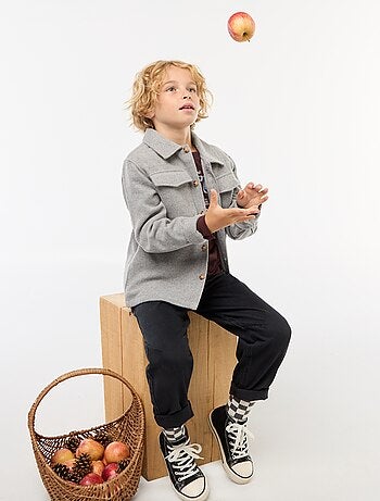 Regular-fit flanellen overhemd