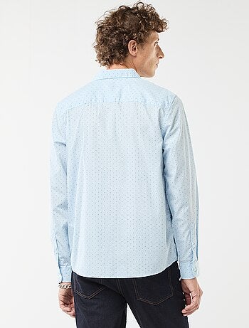 Regular-fit overhemd met stippenprint