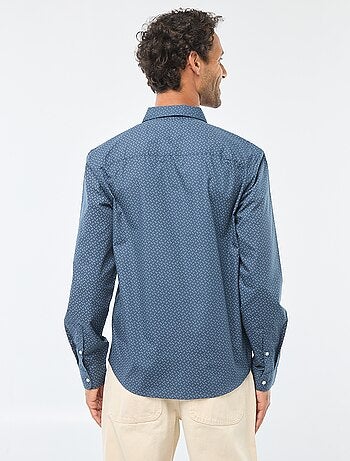 Regular-fit overhemd met stippenprint