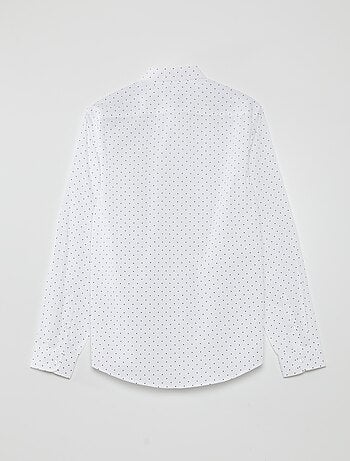 Regular-fit overhemd met stippenprint