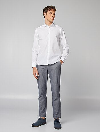 Regular-fit overhemd met stippenprint