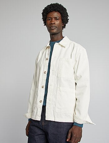 Regular-fit overhemd van velours