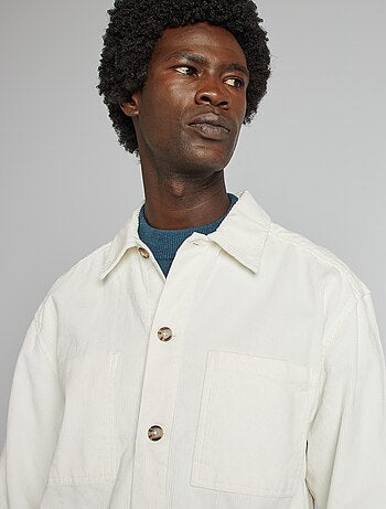 Regular-fit overhemd van velours