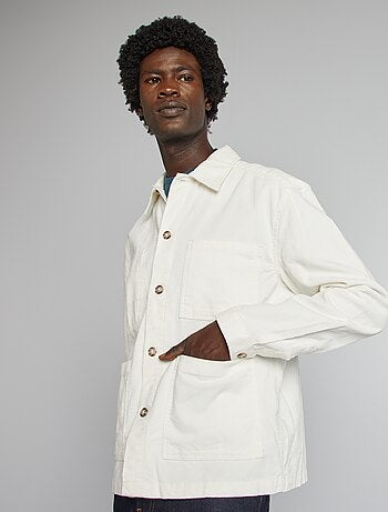 Regular-fit overhemd van velours