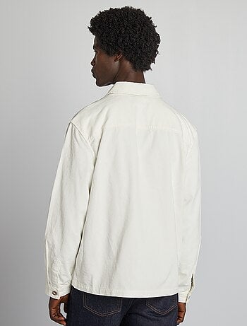 Regular-fit overhemd van velours