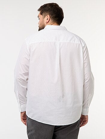 Regular-fit/recht overhemd met motiefje