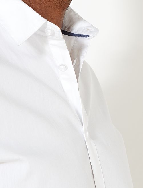 Van 00€ Heren Regular 20 190cmWit Kiabi Overhemd Tallgt; Twill jLqzUMSVGp