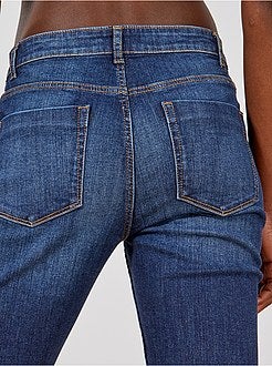 Regular stretch jeans met hoge taille - Kiabi